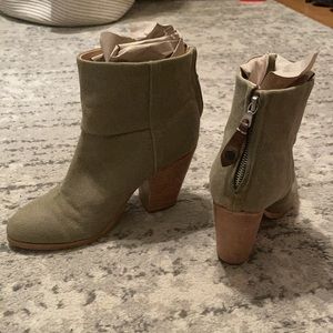 Green rag & bone booties 💚